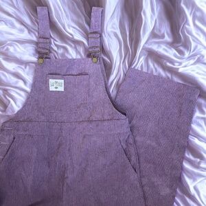 Lilac Purple Corduroy Overalls